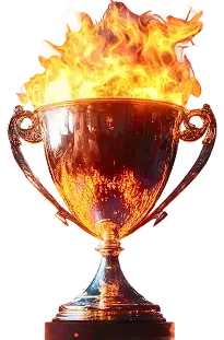 Brennender Pokal der Bestenliste, Artwork von Yep Casino